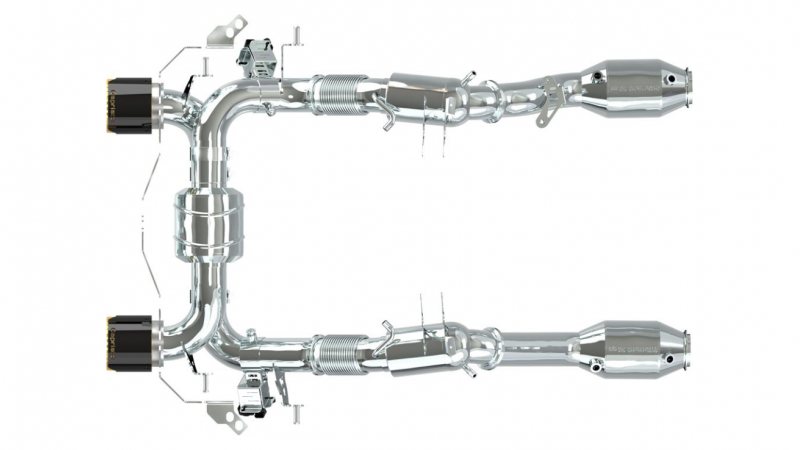 Photo of Capristo Sport Catalyst Set for the Maserati MC20 - Image 2